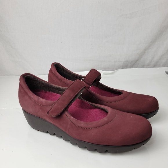 Munro Burgundy Walking Wedges Size 8.5 - Picture 2 of 10